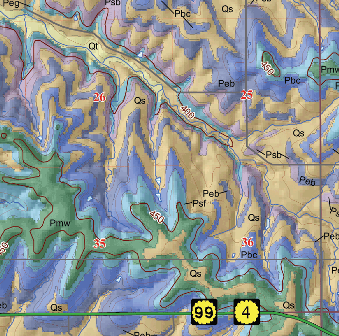 small geologic map