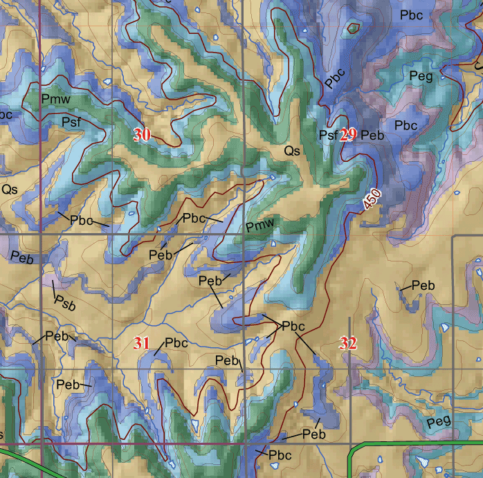 small geologic map