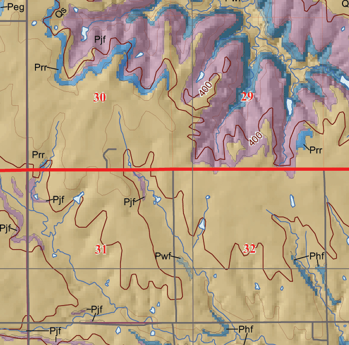 small geologic map