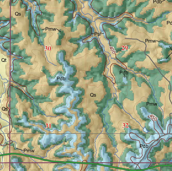 small geologic map