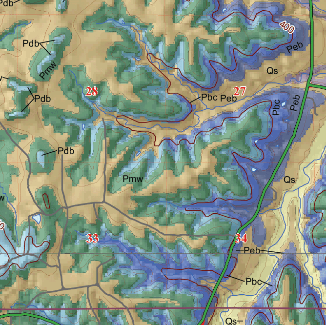 small geologic map