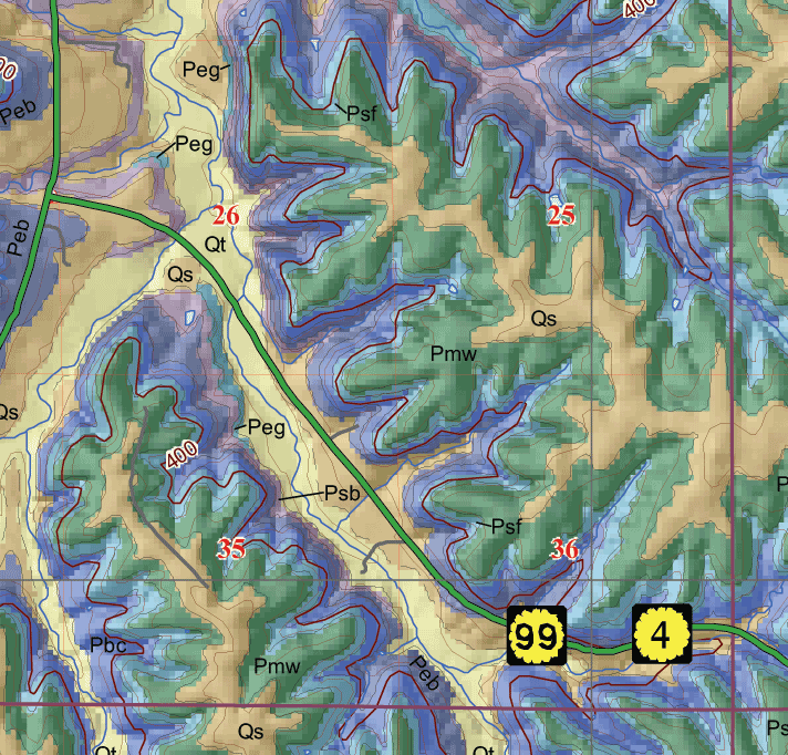 small geologic map