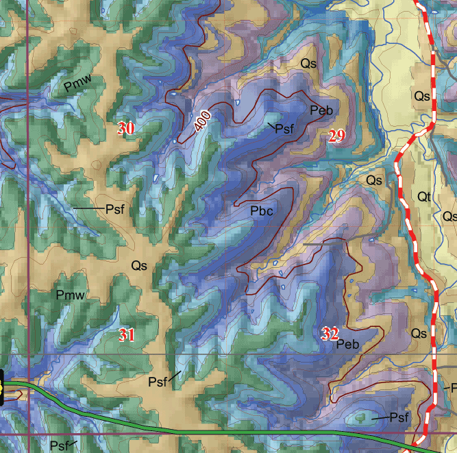 small geologic map