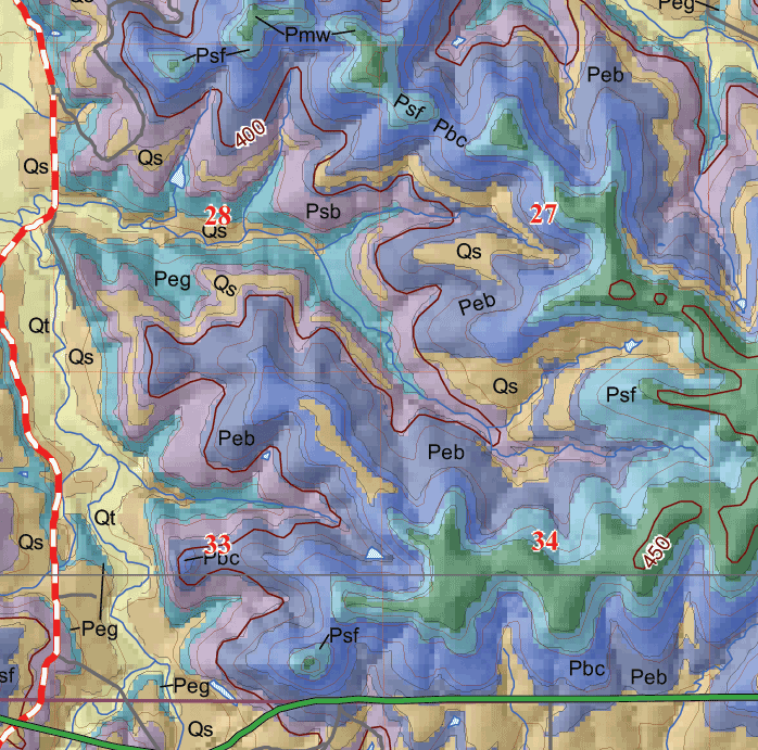 small geologic map