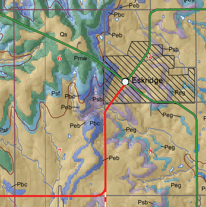 small geologic map