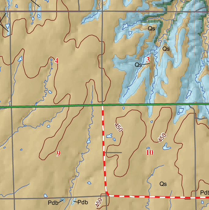 small geologic map