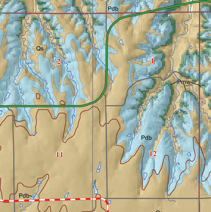 small geologic map