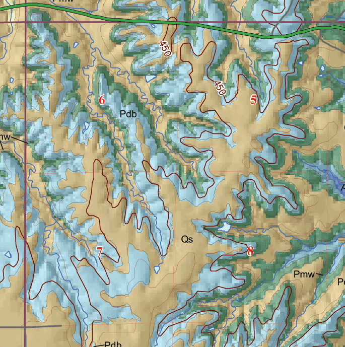 small geologic map