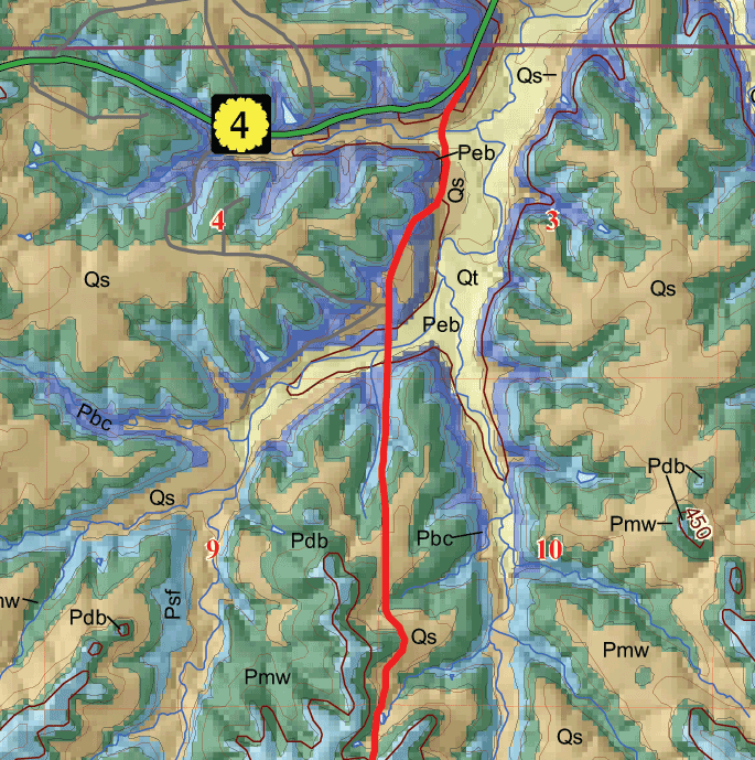 small geologic map