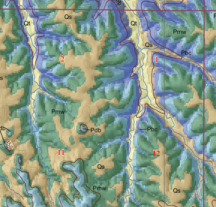 small geologic map