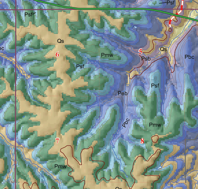 small geologic map