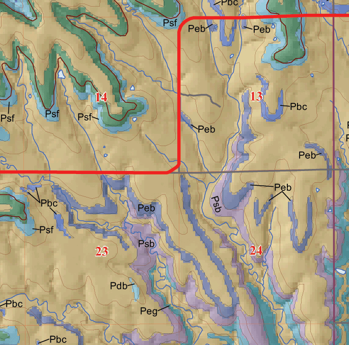 small geologic map