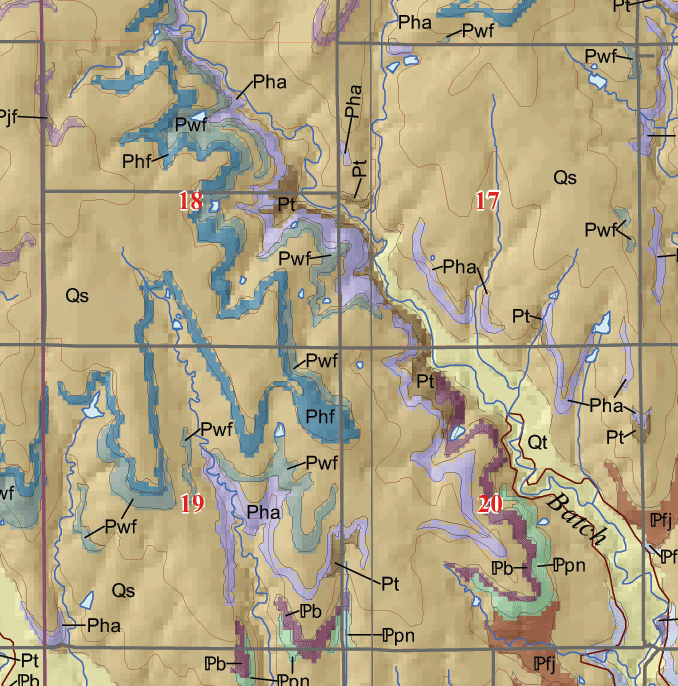 small geologic map