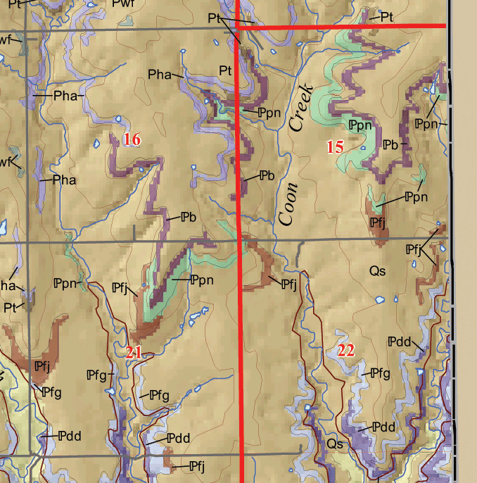 small geologic map