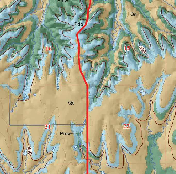 small geologic map