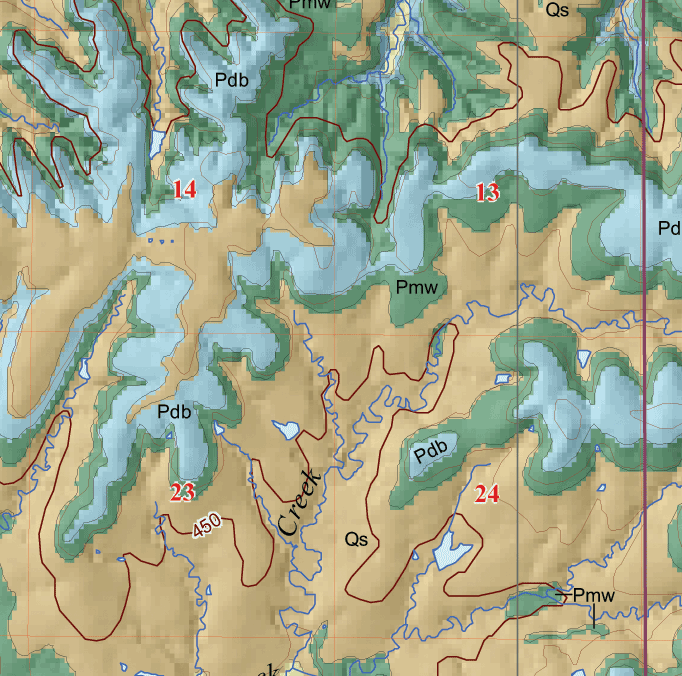 small geologic map