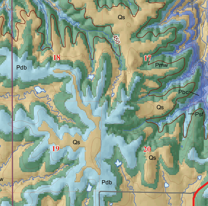 small geologic map