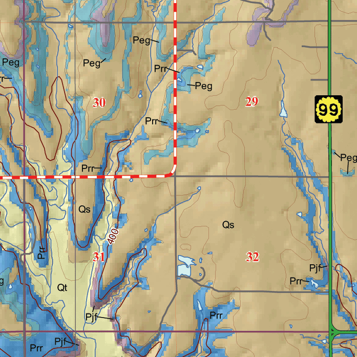 small geologic map