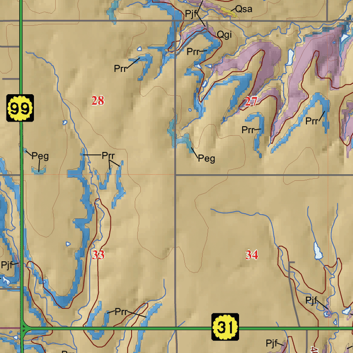 small geologic map