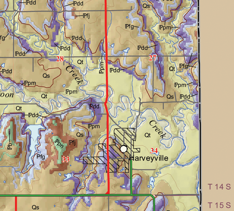 small geologic map