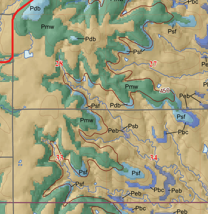 small geologic map