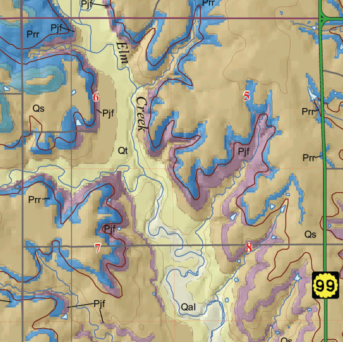 small geologic map