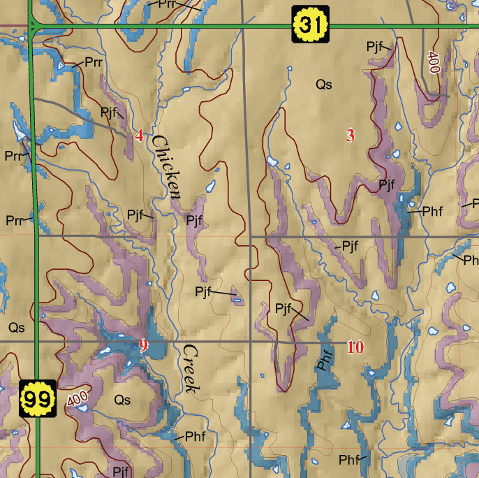 small geologic map