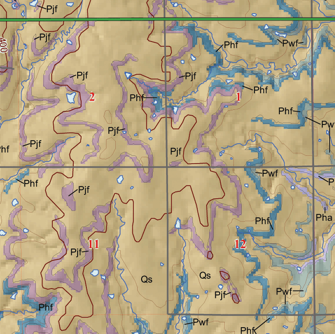 small geologic map