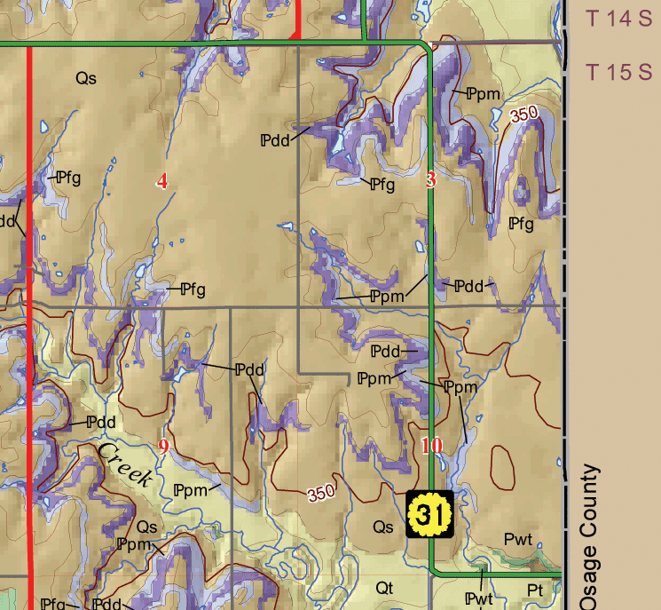 small geologic map