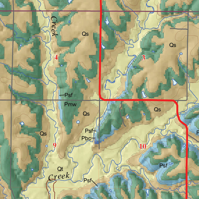 small geologic map