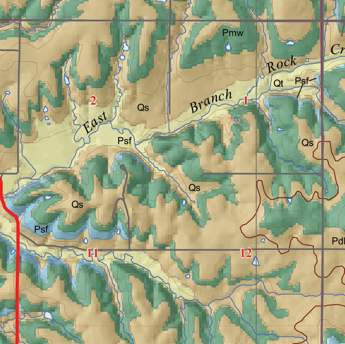 small geologic map