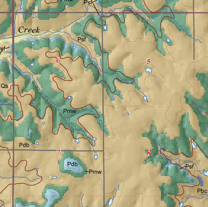 small geologic map