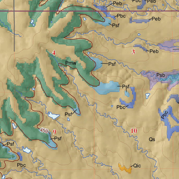 small geologic map