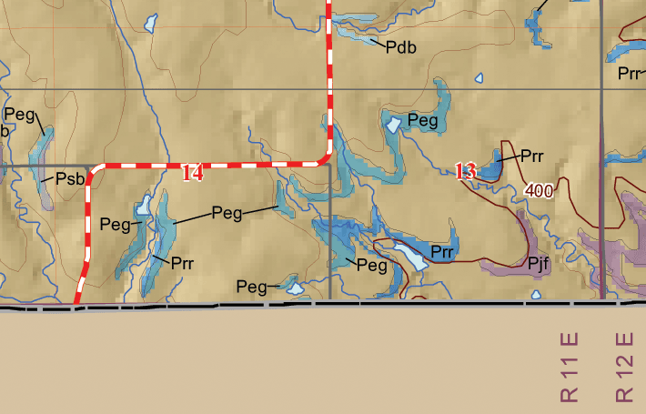 small geologic map