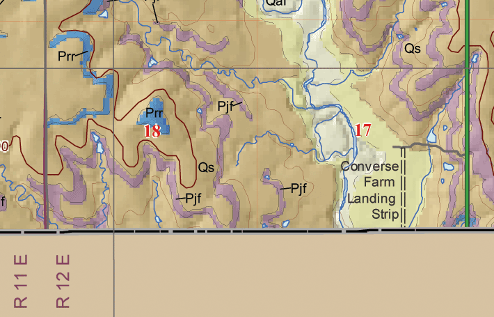 small geologic map