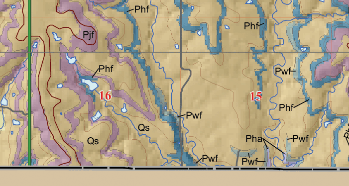 small geologic map