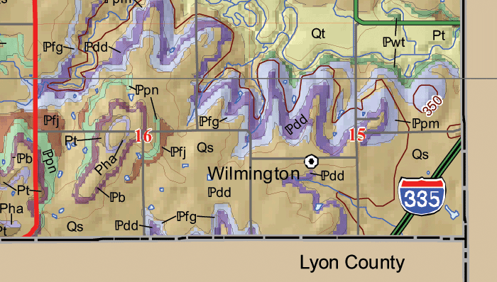 small geologic map