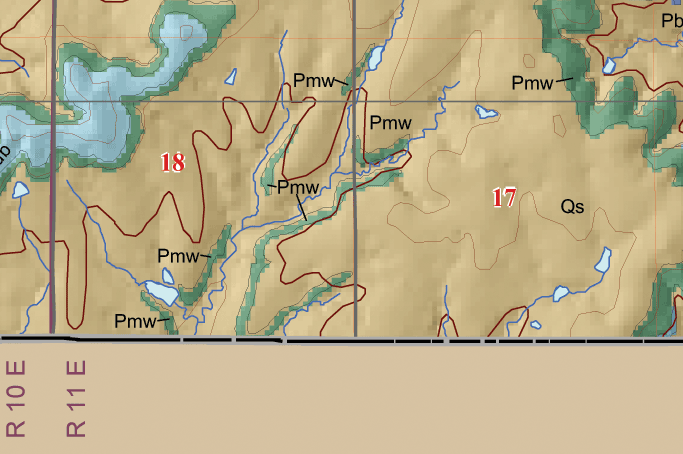 small geologic map