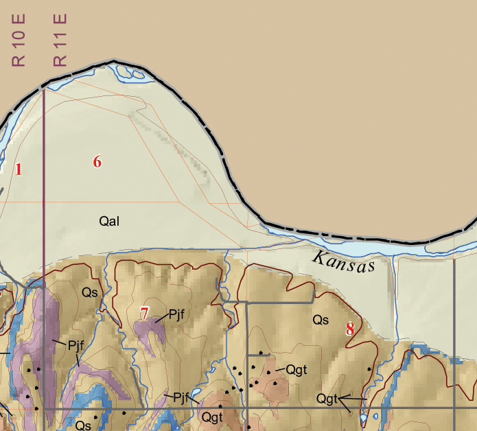 small geologic map