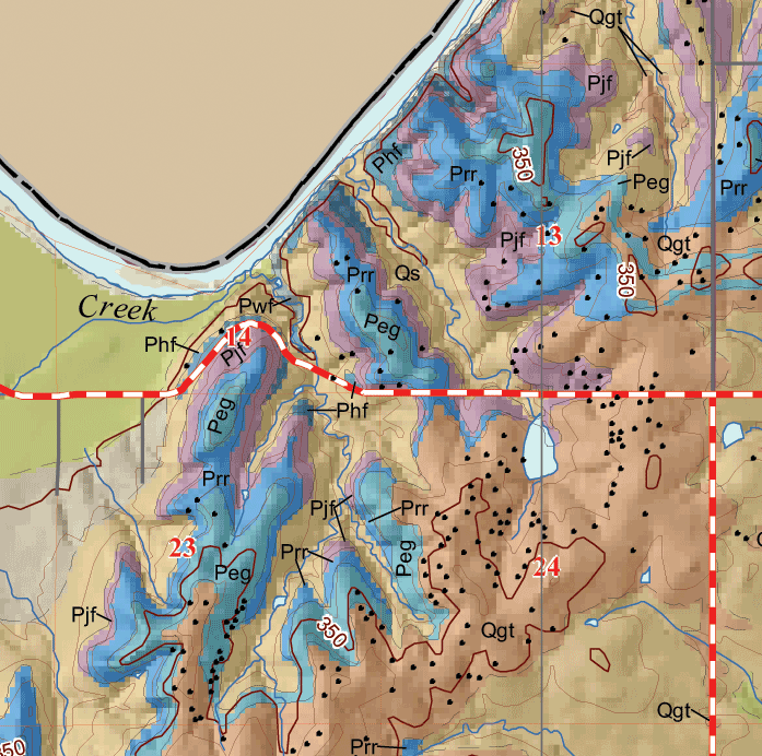 small geologic map