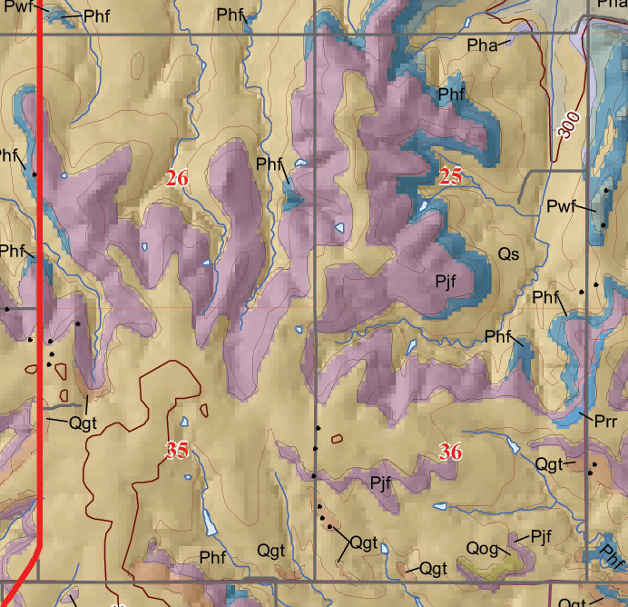 small geologic map