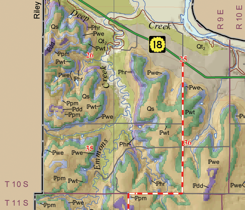 small geologic map