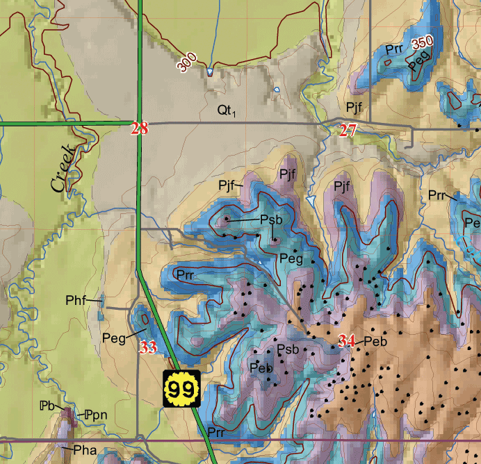 small geologic map