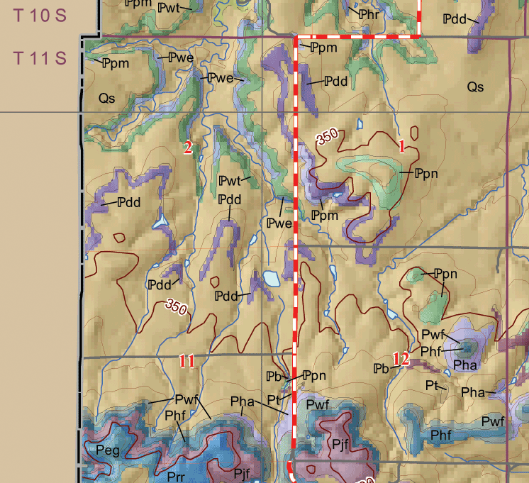 small geologic map