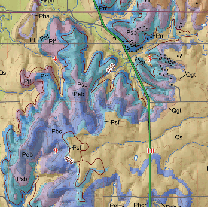 small geologic map