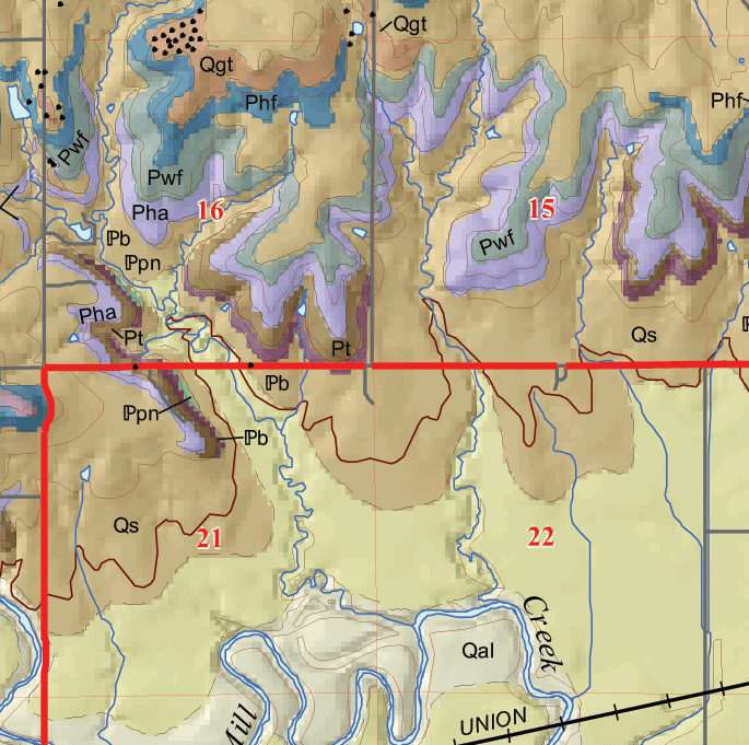 small geologic map