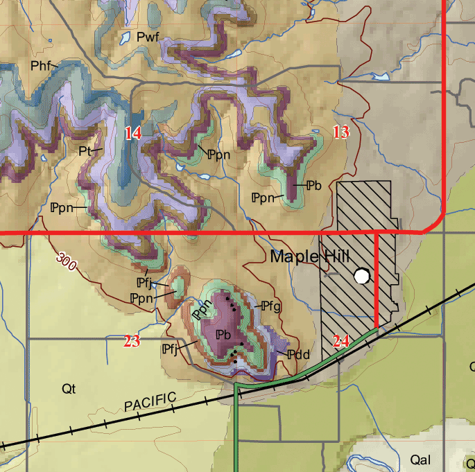 small geologic map