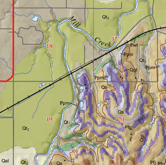 small geologic map