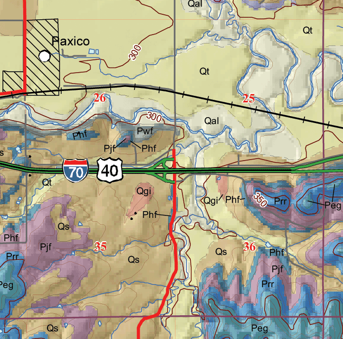 small geologic map