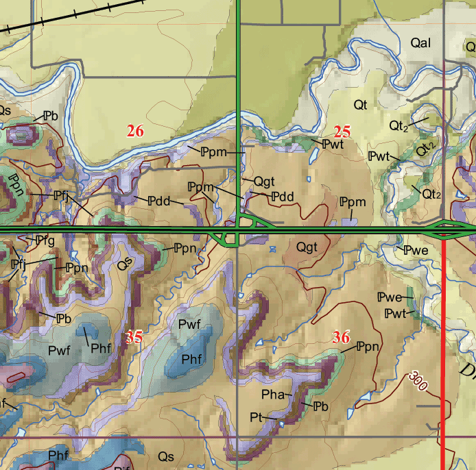 small geologic map